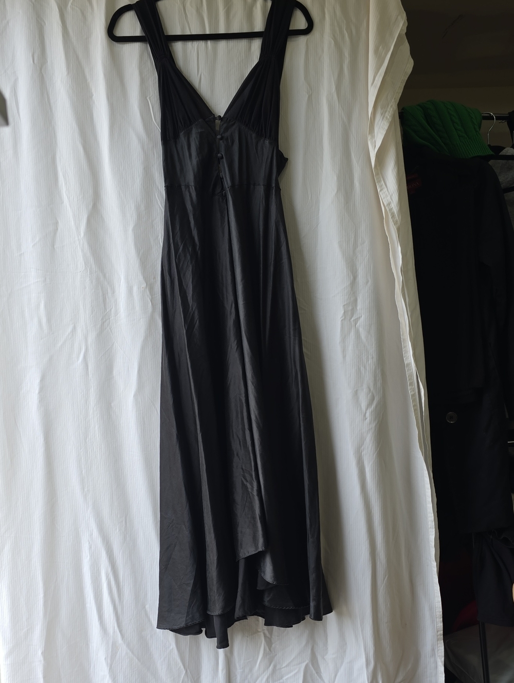 Victoria's Secret Black High-Low V-Neck Sleeveless Dress
